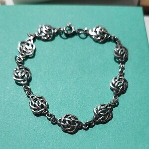 Sterling Silver Celtic Knot Bracelet 7.0"